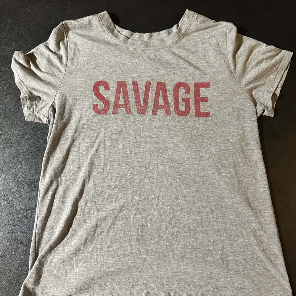 Modern Lux T-Shirt “Savage” text